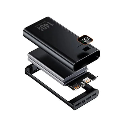 Lenovo 140W Super Fast Charging 2026 Ultra Capacity CCC Portable Charger Power Bank For IPhone Samsung 500000mAh