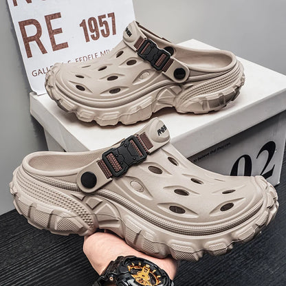 Summer Casual Sandals Men Outdoor Slippers Flat Mens Flip-flop Lightweight Beach Shoes Indoor Home Anti-slip Bathroom Slides