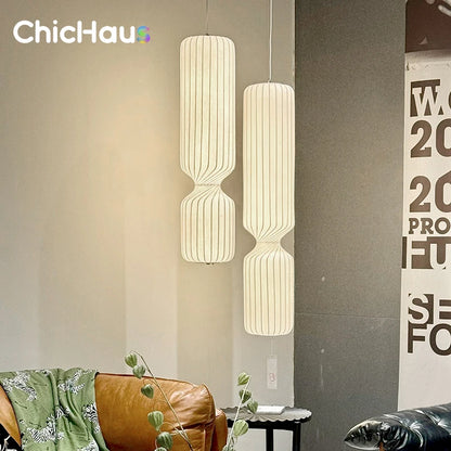 Nordic Fabric Creative Ceiling Hanging Lamps Living Room Chandelier Home Decoration Bedroom LED Pendant Lights Bedside Light
