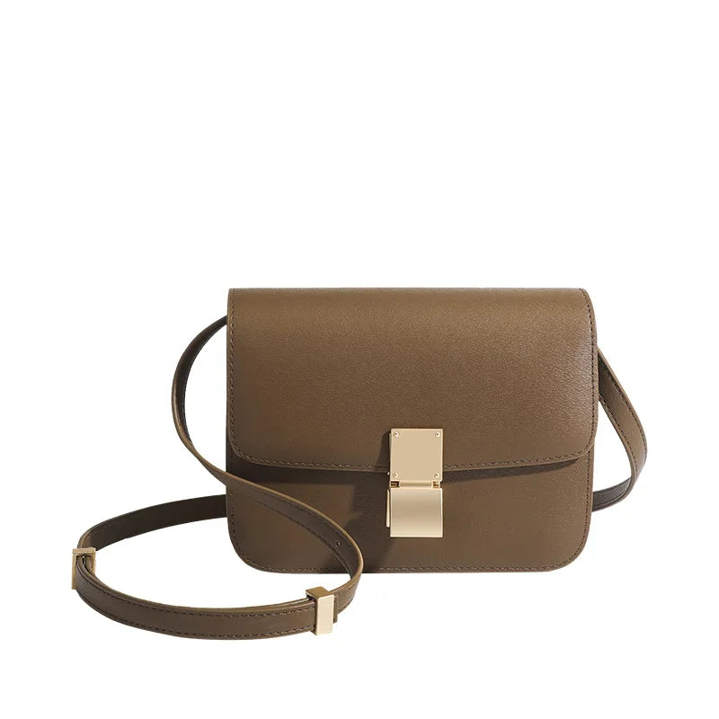 Luxury Designer Tofu Bags Square Bag One Shoulder Crossbody Bag Fashion Handbags Top Quality Genuine Leather Women's Bag Chic