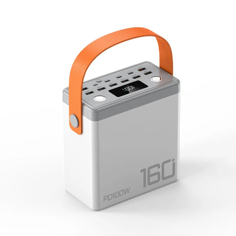 PD100W 160000mAh Power Bank Station Fast Charger Portable Emergency Charging External Battery for iPhone 15 Xiaomi Tablet laptop
