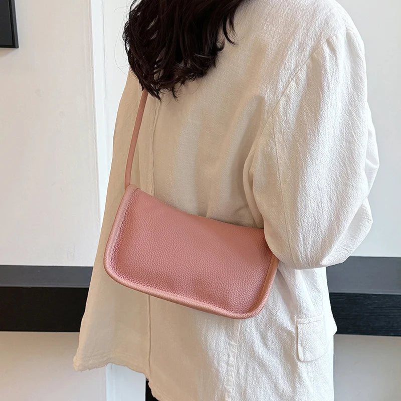 100%Real Cowhide Genuine Leather Sac Fashion Women Crossbody Bags For Ladies New High Capacity Shoulder Bag Handbag Female Purse