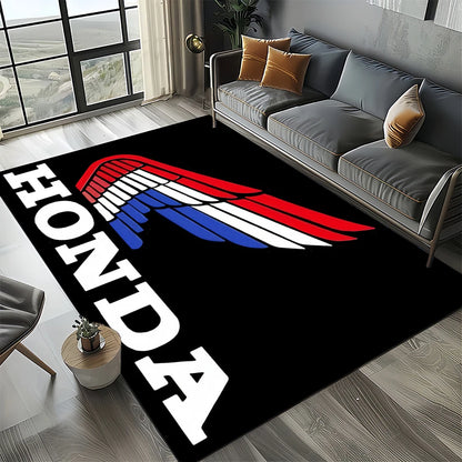 Racing Car H-HONDA HRC Motorcycle Carpet Rug for Living Room Bedroom Home Sofa Decoration,Kids Area Rug Non-slip Floor Mat Gift