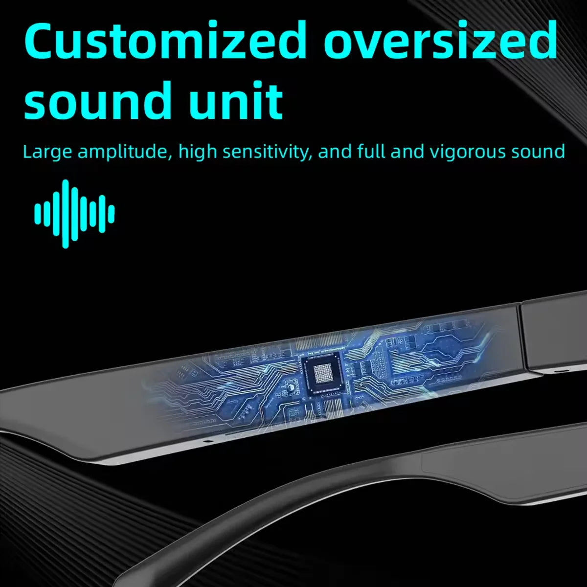 2026 New Smart Glasses Bluetooth 5.3 Music Control Wireless Call Answer Anti UV Sunglasses Camping Cycling For Men Women