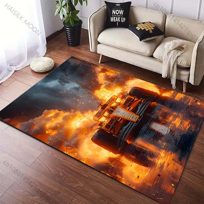 Next Day Shipping Top Racing Printed Carpet Rug for Living Room Bedroom Sofa, Home Decor Large Sizes Mat Gift for Racing Lovers