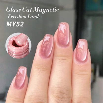 BORN PRETTY 10ml Cat Magnetic Gel Nail Polish Moonlight Glass Bead Water Light Crystal Soak Off UV Varnish For DIY Nail Art