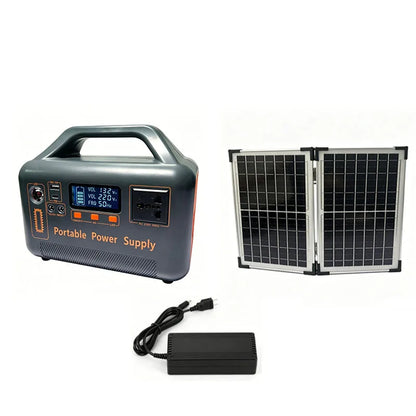500W portable power station, solar generator 220V 384Wh 30Ah large capacity mobile power supply LiFePO4 emergency power supply