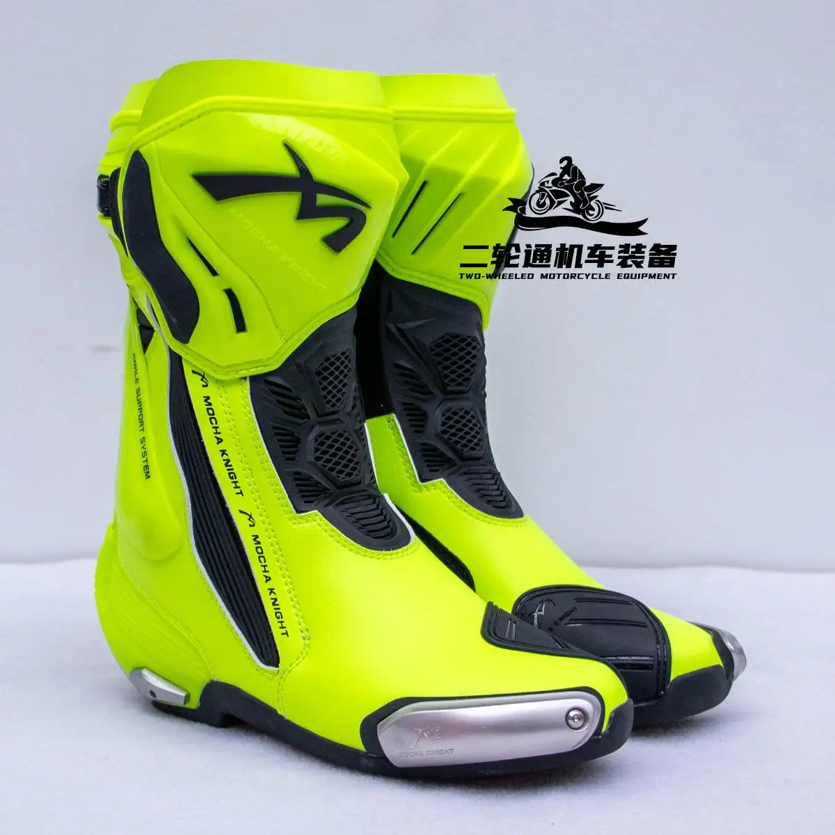 MOCHA Off-Road Riding Boots Ankle & Shin Impact Protection Non-Slip Wear-Resistant Sole for Track Enduro Competitive Riding