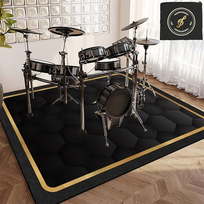 Vintage Sound Absorbing Stage Carpet Mat Rugs for Soundproofing Bass Drums Snare Electronic Jazz Musical Floo