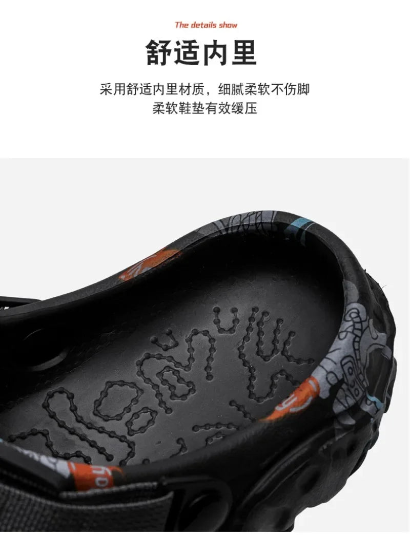 Plus Size 48 49 Men's Summer Clogs Sandals Eva Slippers Men Fashion New Flat Sandals Men Women Leisure Slides Men Casual Shoes