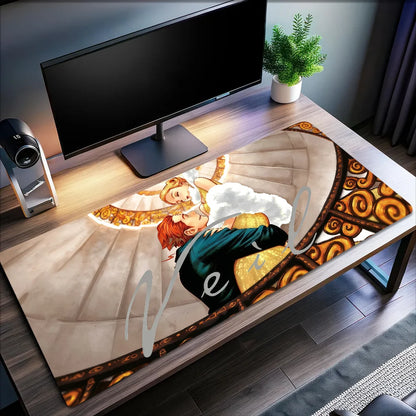Mouse Pad MousePad Non-slip Lockedge V-Veil Office Student Gaming Manga Thickened Large Writing Pad Cushion