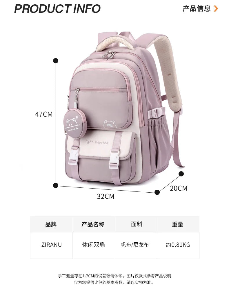 Waterproof light Weight Girls Backpacks School Bags for women Fashion travel bag printing child School Backpack mochila infantil