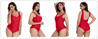 S - 6XL Sexy Female Plus Size Large Size One Piece Swimsuit Backless Monokini Swimwear Women Bather Bathing Suit Swim V128C