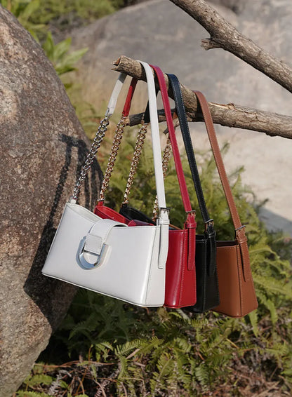 Genuine Leather Women's Bag Luxury Designer Adjustable Shoulder Bags Classic Crossbody Chain Bag Cowhide Fashion Handbags 2979