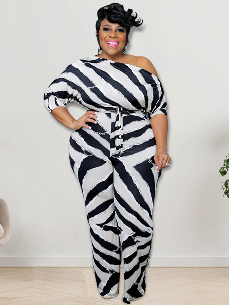 Women Jumpsuit Long Elegant Off Shoulder Sexy Female Jumpsuit Half Sleeve One Piece Plus Size Jumpsuits Wholesale Dropshipping