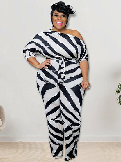 Women Jumpsuit Long Elegant Off Shoulder Sexy Female Jumpsuit Half Sleeve One Piece Plus Size Jumpsuits Wholesale Dropshipping