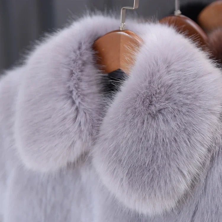 Children Clothing Faux Fur Coat 2025 Autumn Winter New Short Coat Trend for Boys Girls Korean Casual Fashionable Winter Clothes
