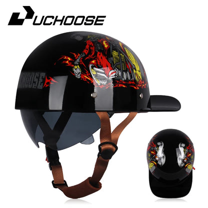 Vintage personalized men's and women's baseball caps motorcycle helmets ladybug helmets electric car baseball caps, half helmets
