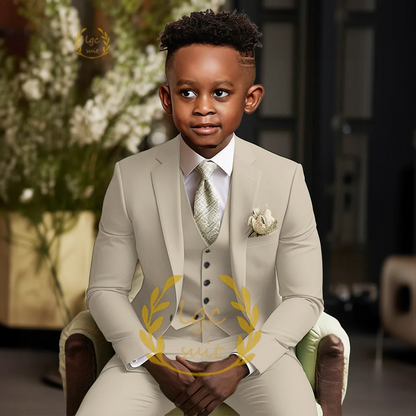 Boys single button suit 2 piece suit for children aged 3 to 16 years old for wedding party banquet formal occasion custom suit