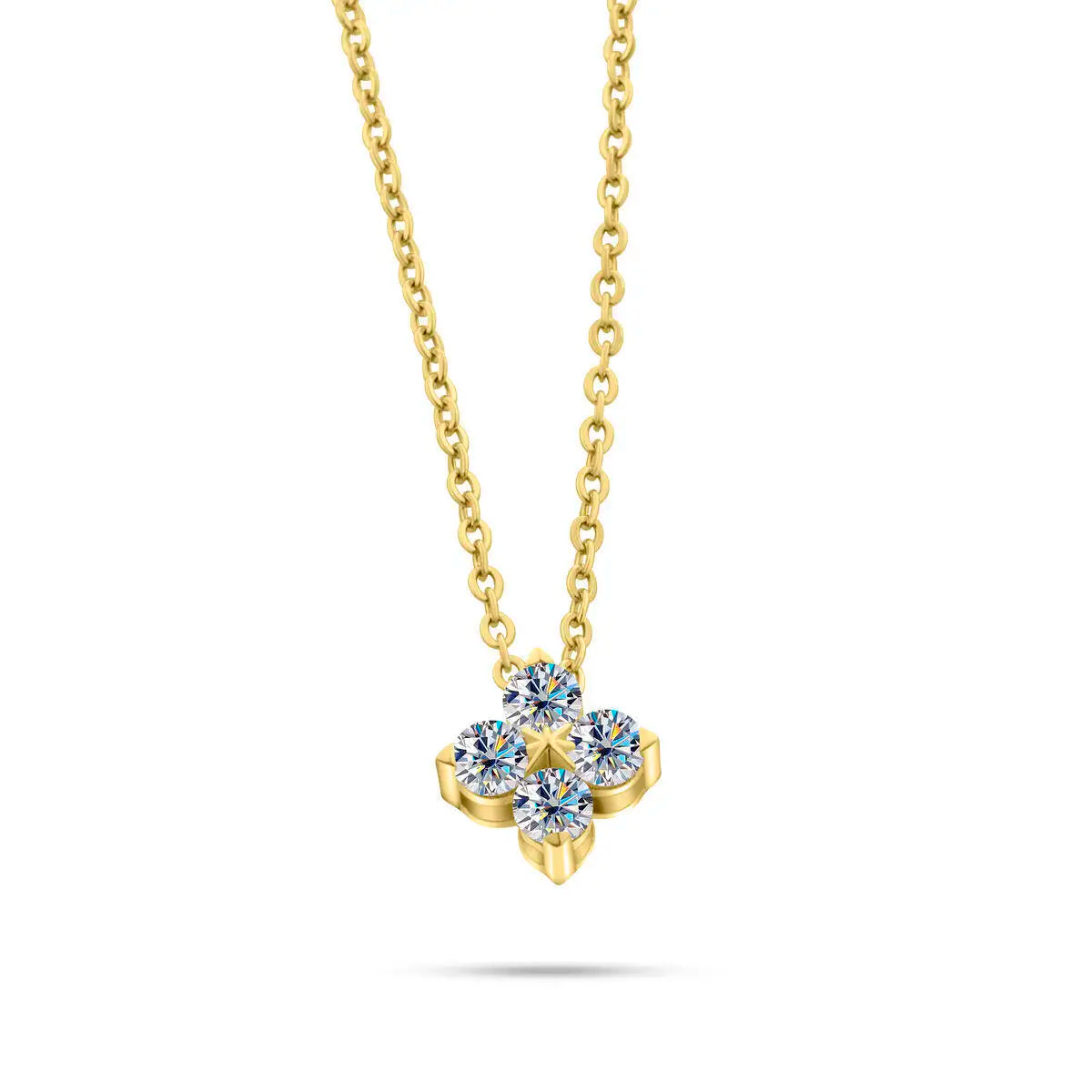 TY D VVS1 Moissanite Pandent Necklace GRA Certified 0.4ct Lab Diamond S925 Sterling Silver Dainty Necklaces For Women Minimalist