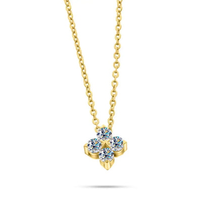 TY D VVS1 Moissanite Pandent Necklace GRA Certified 0.4ct Lab Diamond S925 Sterling Silver Dainty Necklaces For Women Minimalist