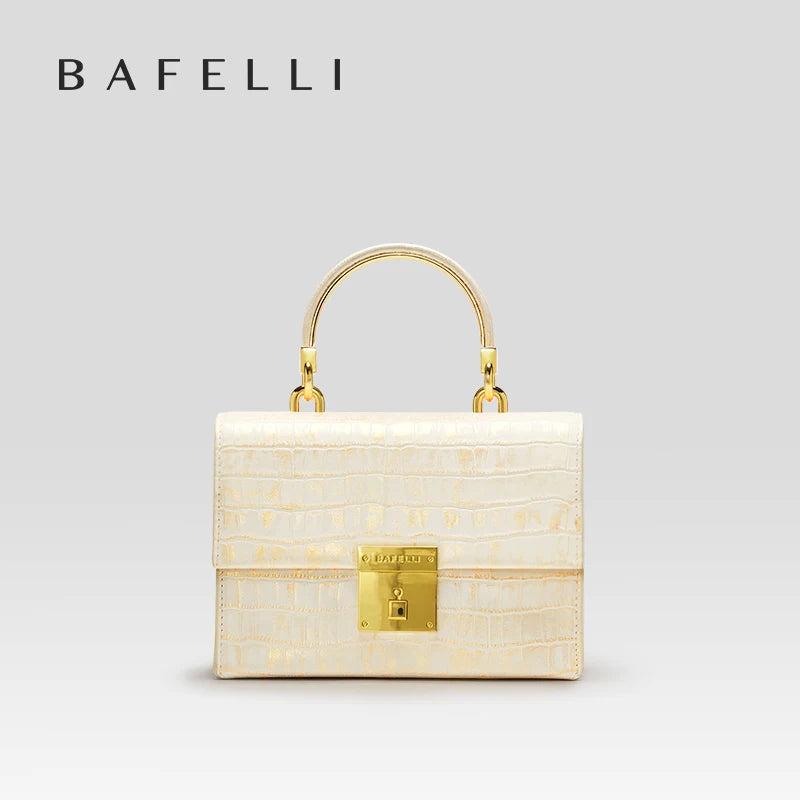 BAFELLI WOMEN'S BAG NEW FASHION LADY STYLE ELEGANT FEMALE HANDBAG K GOLD GENUINE LEATHER SHOULDER LUXURY BRAND PURSE 2026