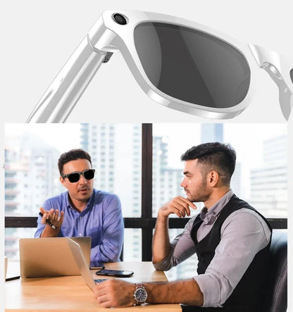 8K AI Smart Glasses With 100MP Camera Chat GPT Touch Sport Sunglasses Bluetooth Call Video Music Player ForMen Women