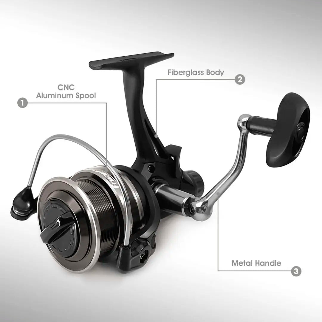 Fishing Reel Double Brake Design 8KG Max Drag 8BB 4000-5000H CNC Aluminum Left/Right Interchangeable Spinning Reel