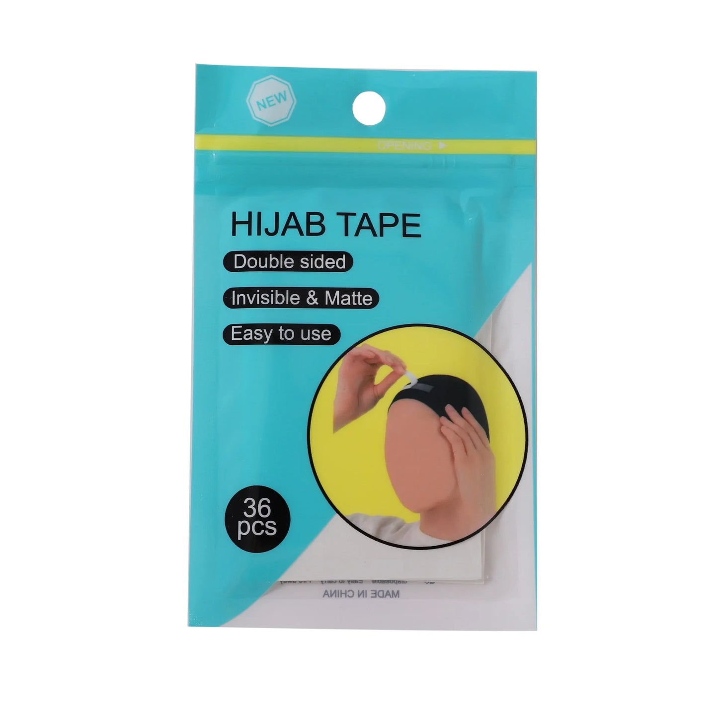 36pcs/Bag New Invisible Thin Tape Scarf Fixed Durable Double Sided Tape Muslim Women Non-slip Waterproof Portable Tape Hijabs