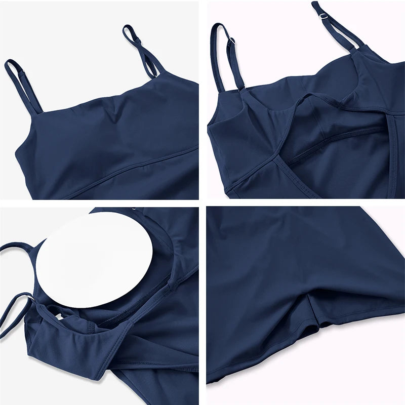 One-Pieces Fitness Overalls Women's Gym Jumpsuits with Shorts Scrunch Butt Sports Rompers High Elastic Backless Workout Clothes