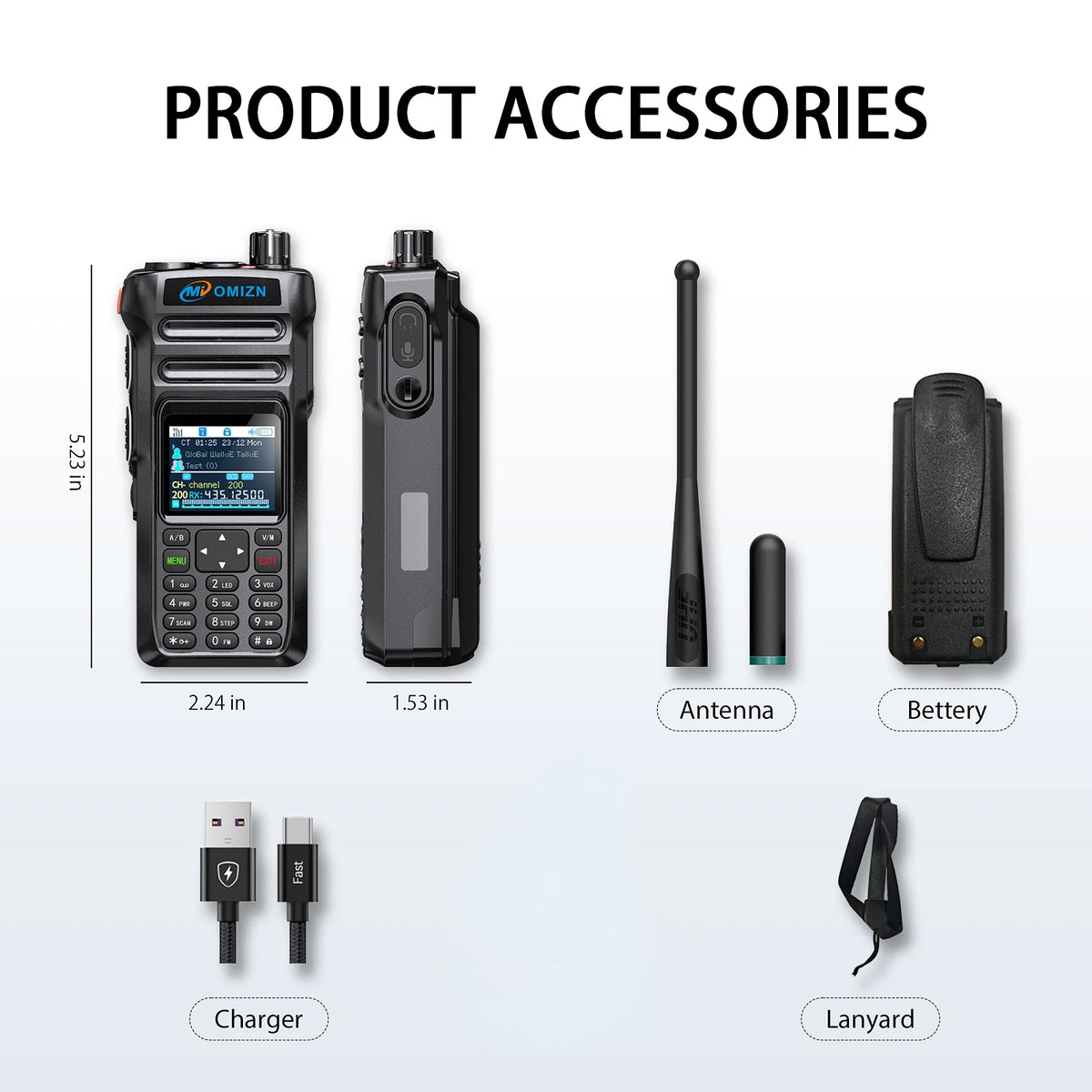 OMIZN Walkie Talkie 5000 Kilometers 4G Global Signal Radio POC Camping Long Range Mode Analog IP65 Unlimited Distance Calling X6