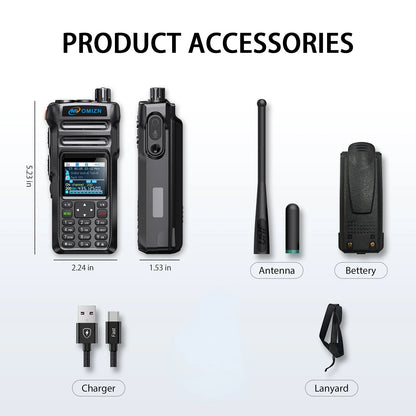 OMIZN Walkie Talkie 5000 Kilometers 4G Global Signal Radio POC Camping Long Range Mode Analog IP65 Unlimited Distance Calling X6