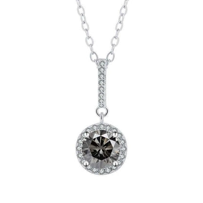 TY D VVS1 Moissanite Pandent Necklace GRA Certified 0.5-2ct Lab Diamond s925 Sterling Silver Dainty Necklaces for Women