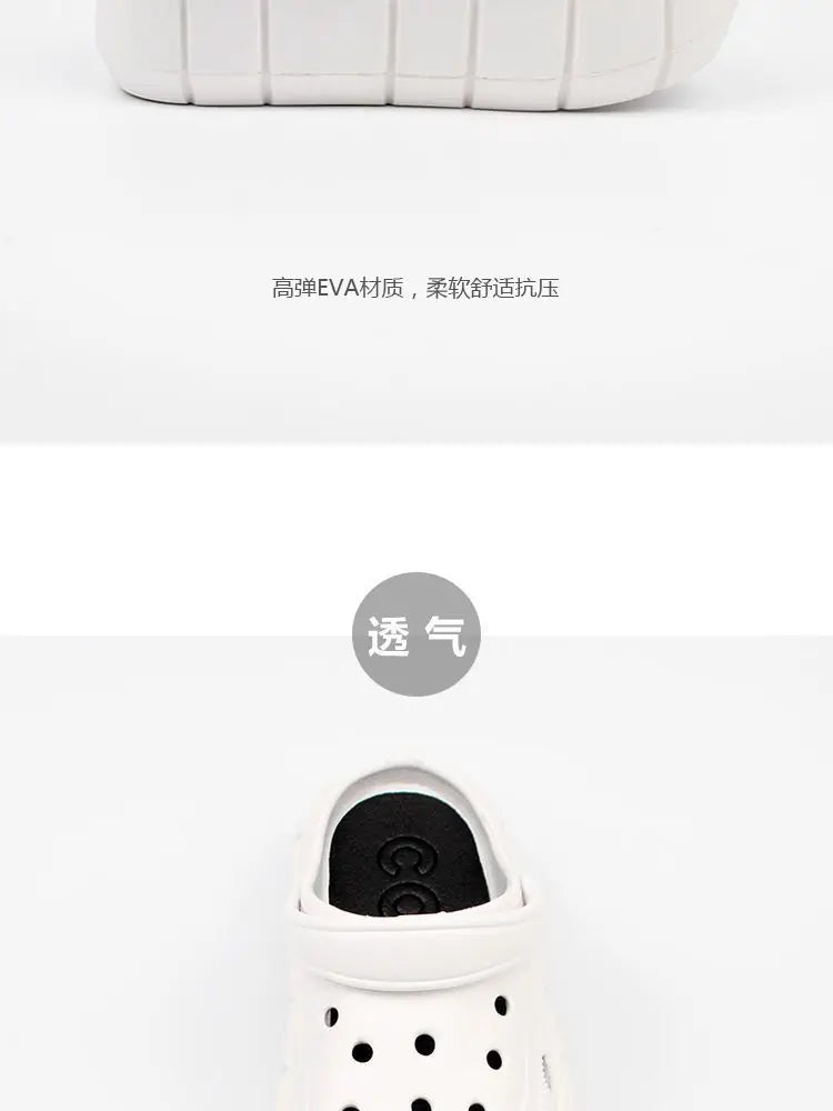 Women's Flat Shoes Non-Slip Slippers Women 7cm Height Sandals Luxury Brand Platform Heels Eva Clogs Fashion Girl Slippers