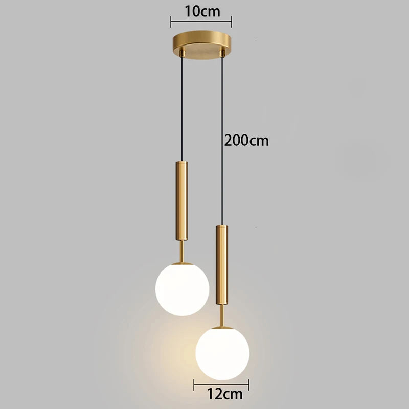 1pc Modern Home Decor LED Lights Bedroom Lamp Bedside Pendant Light Lamps LED Chandeliers Hanging Light Indoor Lighting