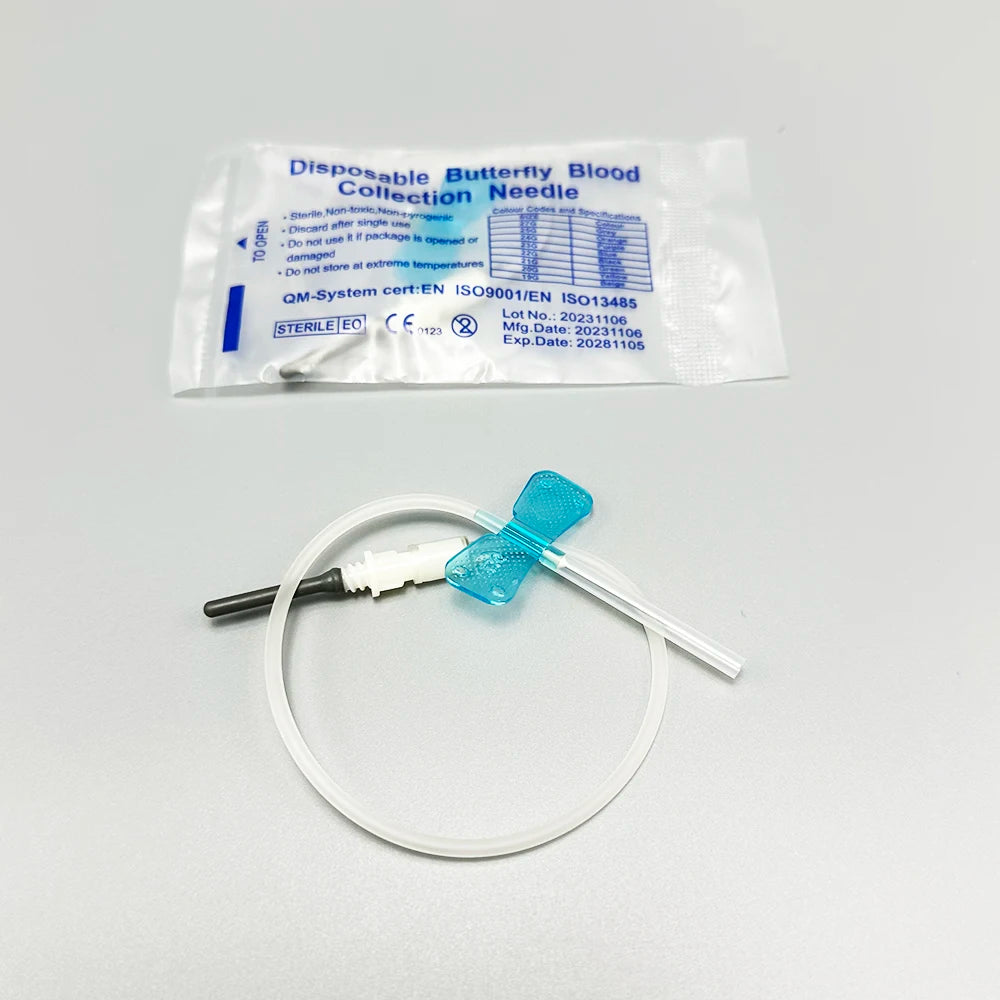 50PCS/lot Disposable Butterfly Blood Collection Needle Double Wing Type Blood Collection Needle Pet Care Room Cat Dogs Animal
