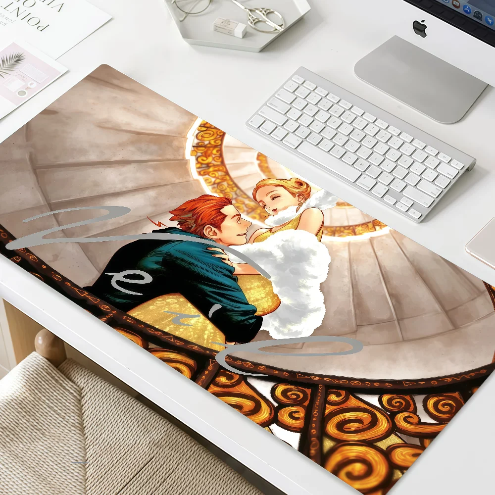 Mouse Pad MousePad Non-slip Lockedge V-Veil Office Student Gaming Manga Thickened Large Writing Pad Cushion