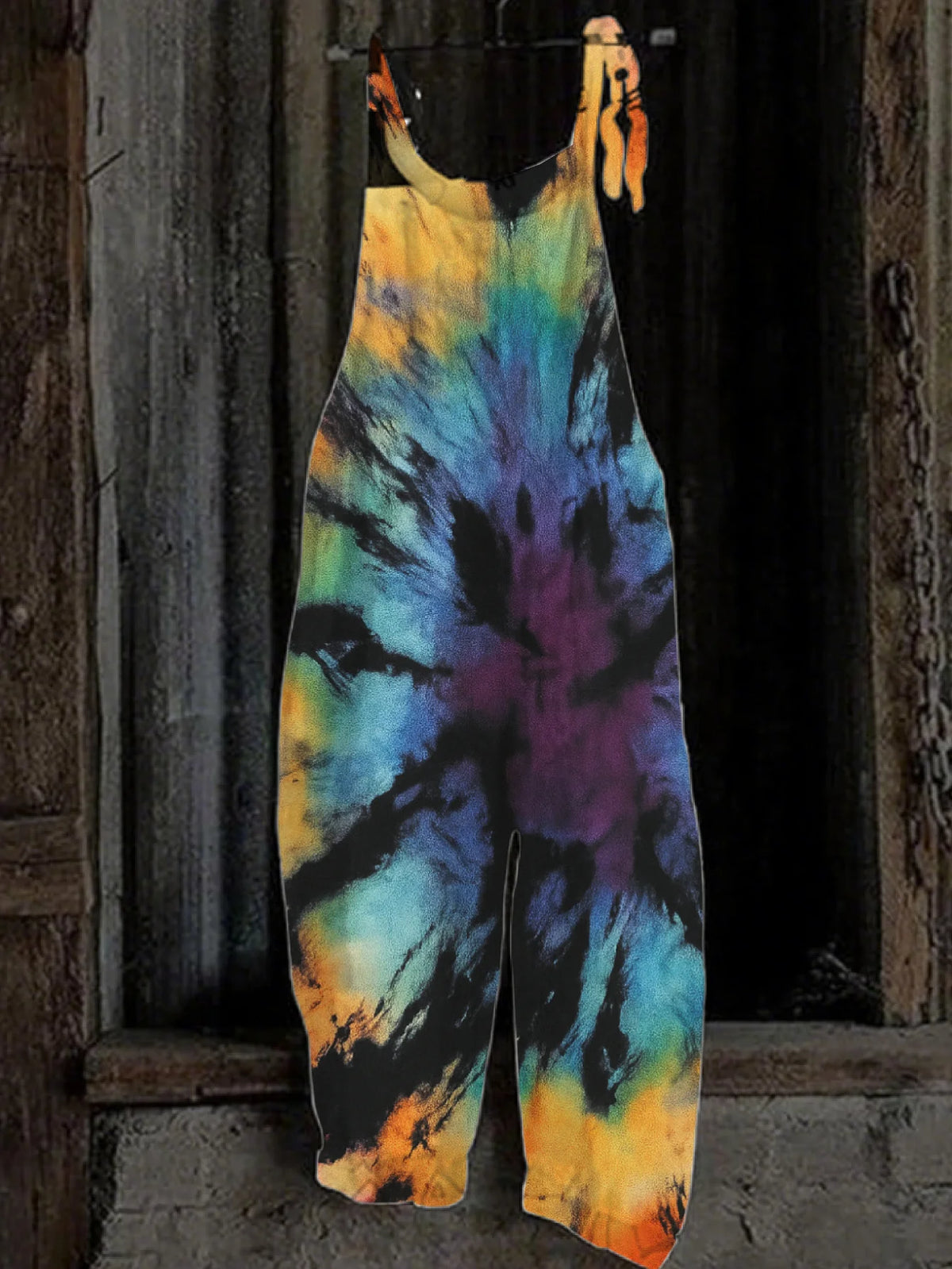 Summer Bohemian Floral White Daisy Print Baggy Jumpsuits Ladies Soft Cotton Linen Tie Strap Wide Leg Overalls Casual Daily Wear