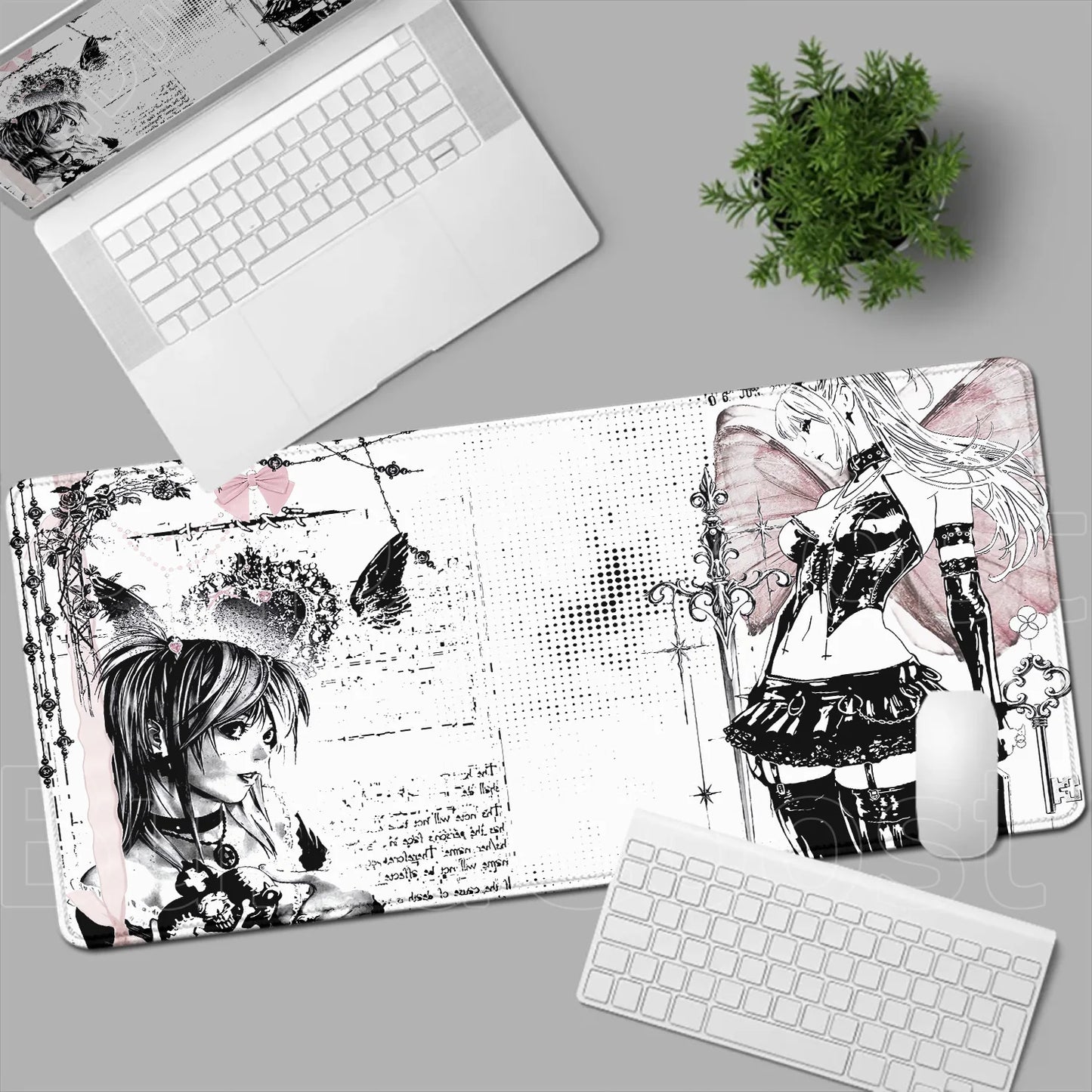 New Misa Amane Light Yagami Desk Mat Death Note Anime Mousepad Computer Gamers Lock Edge Mouse Pad Gaming E-sports Keyboard Pads
