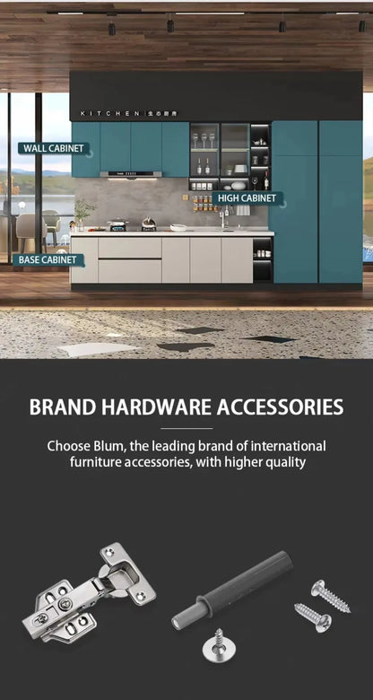 New Design Terrace Stainless Steel Outdoor Kitchen Cabinet Insect Resistant Easy Cleaning Hygienic Outdoor Garden Kitchen