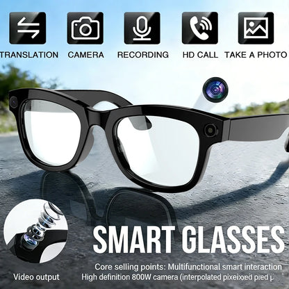 2026 New AI Smart Glasses with Video Camera Outdoor Sunglasses Wi-Fi Transfer BT Calling Audio Record Smart Wearable Headset