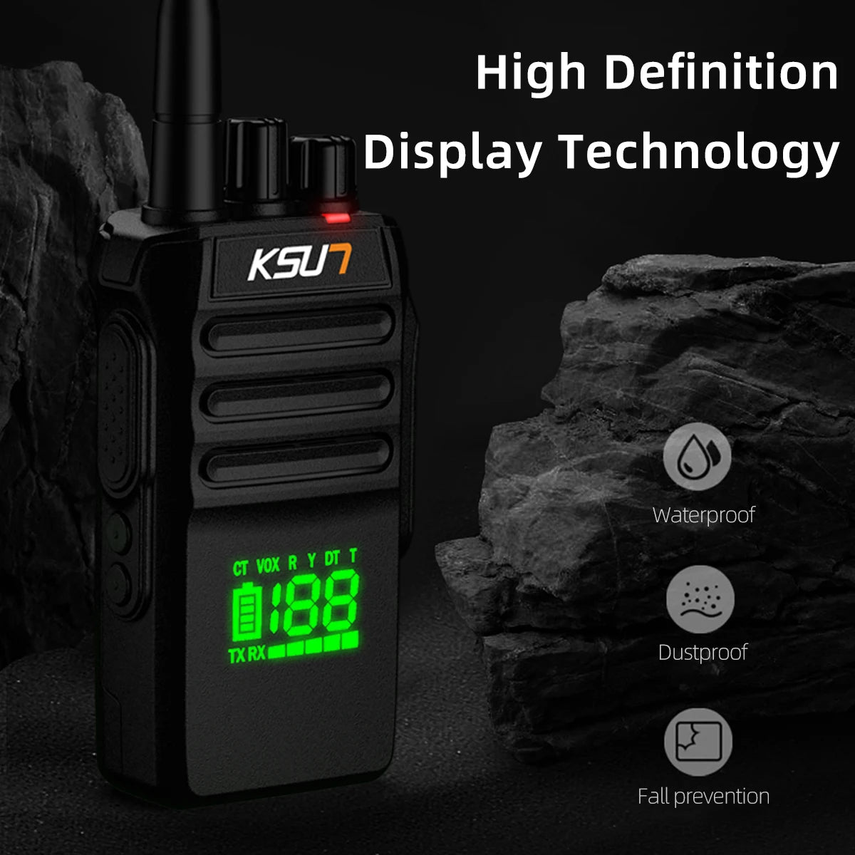 Radio Walkie Talkie Largo Alcance Professional Waterproof VHF Marine Amateur Radio Receiver Station For Boat  kayaks KSUN P88