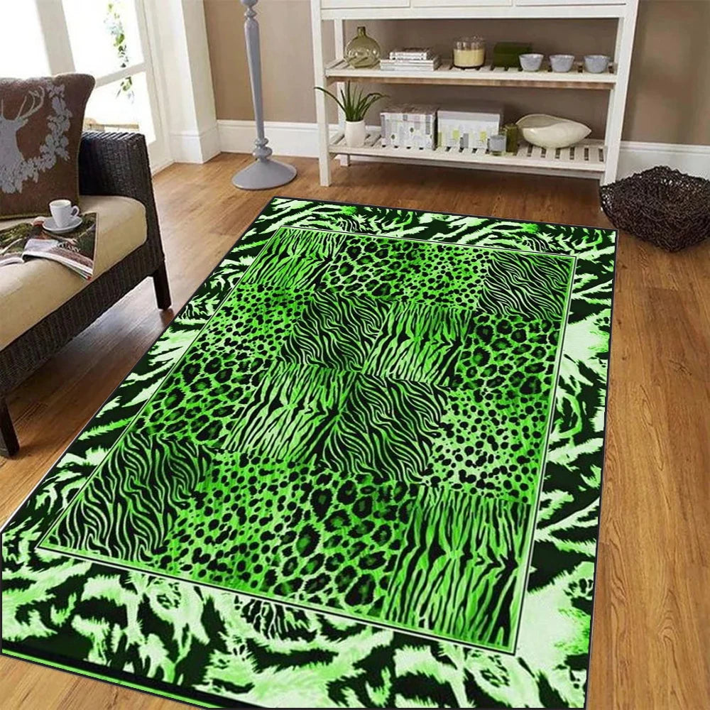 Leopard print Carpet for Living Room Decoration Modern Abstract Home Office Large Area Rugs Decor Soft Bedroom Lounge Floor Mat