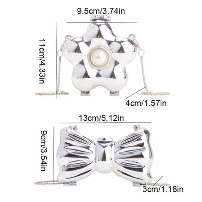 Acrylic Luxury Evening Bags Flower Shaped Single Shoulder Banquet Chain Bag Sparkling Handbag Mini Lipstick Bag Wedding Clutch