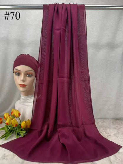 110colors Modal Hijab with Modal Undercap Set Basic Stretchy Pullover Headscarf Thin Breathable Sunscreen Head Wrap Hijabs Scarf