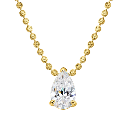 Serenity 3ct 5ct Pear Cut Moissanite Necklace for Women S925 Sterling Silver Chain Jewelry Sparkling Water Drop Pendant Necklace