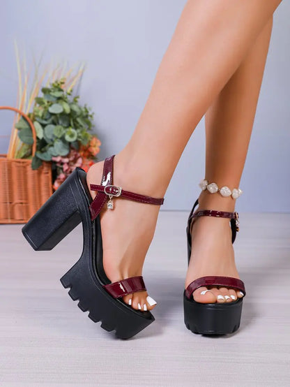Luxury Super High Heels Women's Shoes 2026 New Fashion Elegant High Heel Sandals Slides Women Summer Peep Toe Platform Sandal