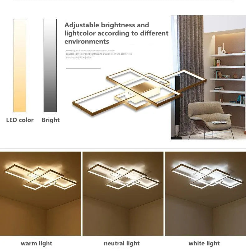 Remote Control Living Room Ceiling Lights Modern Dimmable led Ceiling Lamps Restaurant LED Ceiling Light Dining Room Lighting