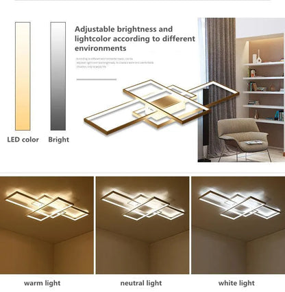 Remote Control Living Room Ceiling Lights Modern Dimmable led Ceiling Lamps Restaurant LED Ceiling Light Dining Room Lighting