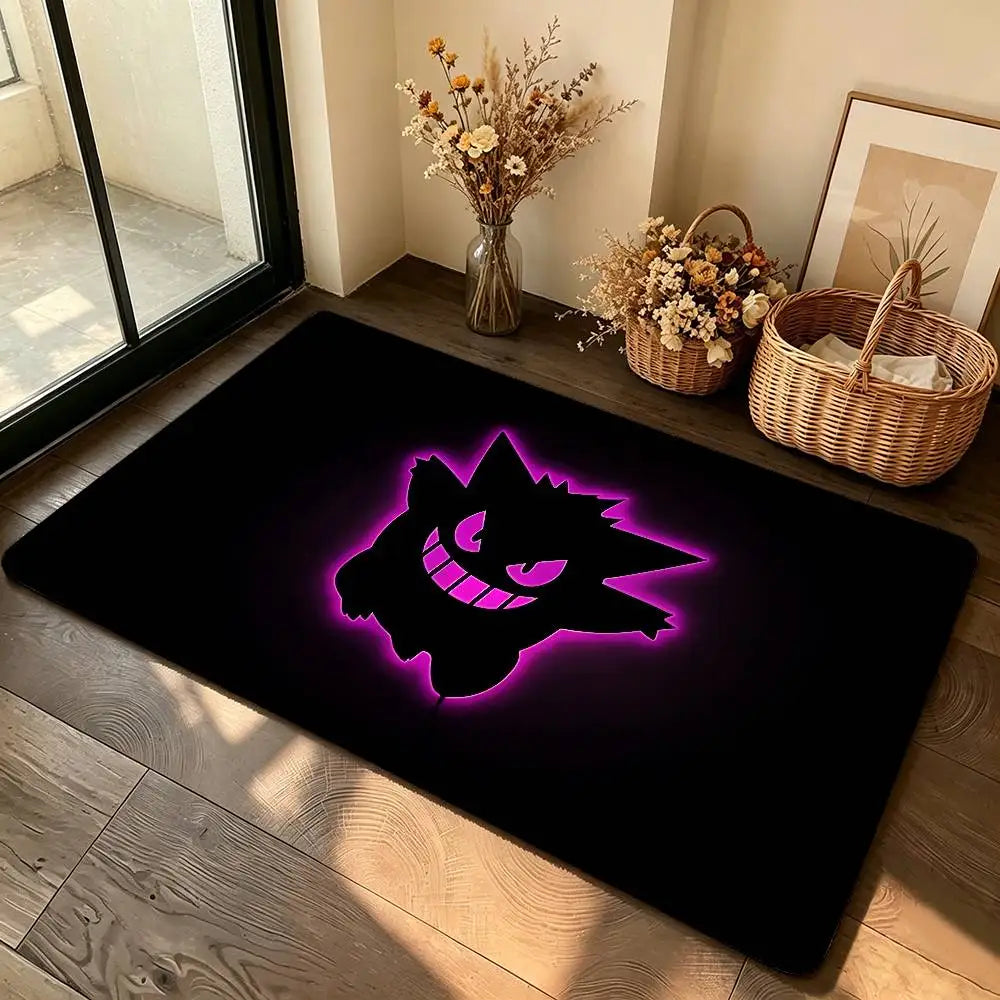Anime Cute G-Gengar Carpet Bathroom Anti-slip Mat Door Mat Home Decoration Mat Entrance Door Mat Scratch-resistant Door Mat